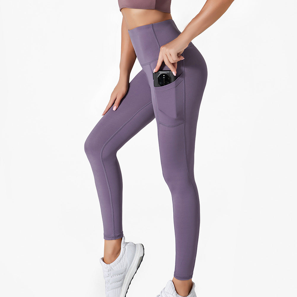 High Waist Butt-Lifting Leggings with Side Pockets